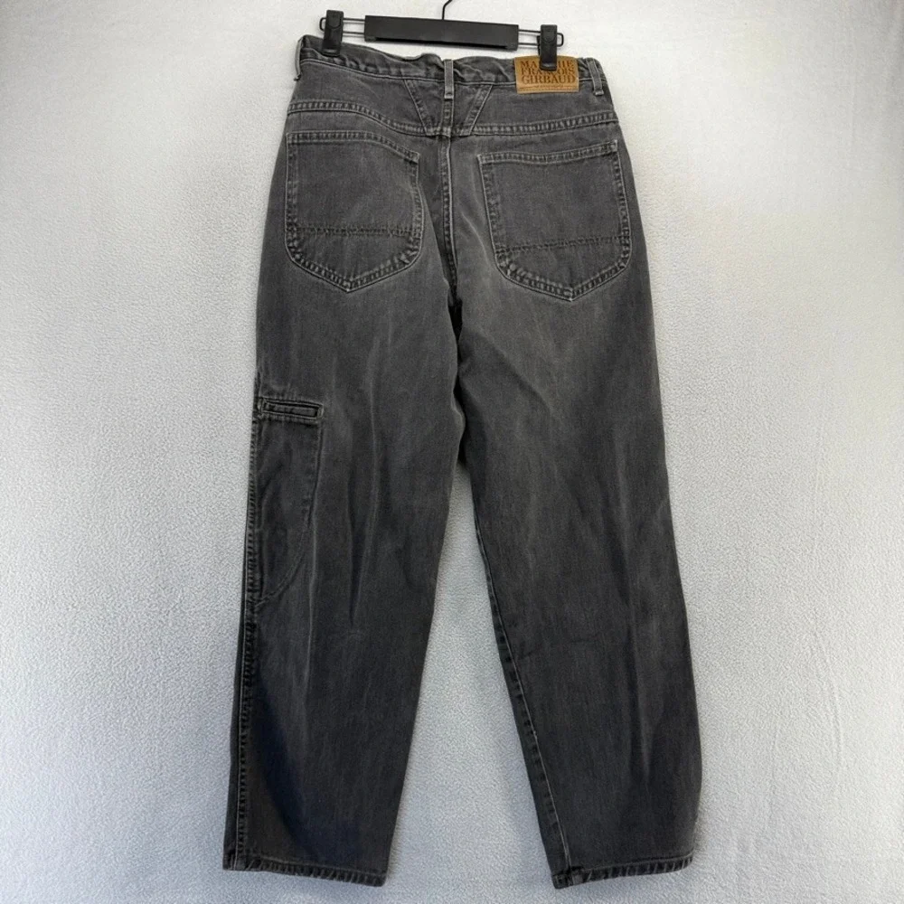 Vintage Marithe Francois Girbaud Jeans Mens 30 Fits 28x29 Black Carpenter Baggy